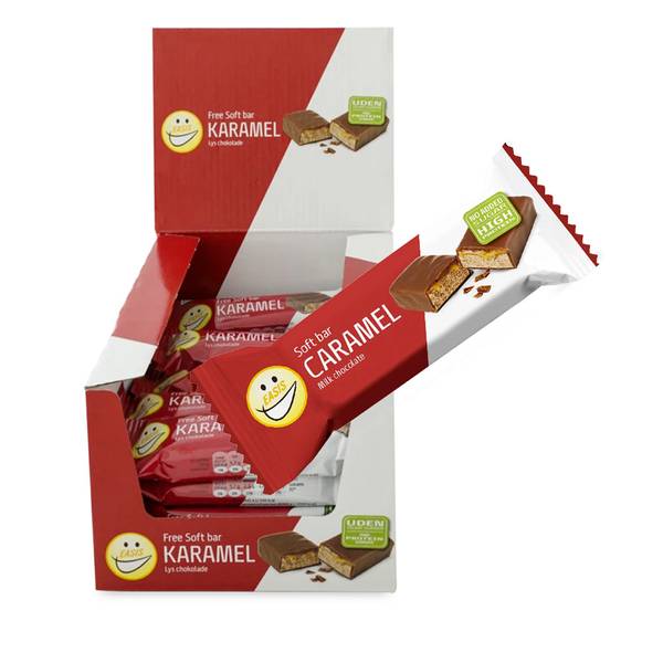 Bilde av Soft Bar Karamell og Melkesjokolade (Kartong 24stk)