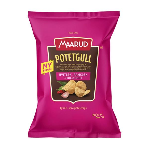 Hovedbilde Potetgull - Hvitløk, Ramsløk & Mild Chili