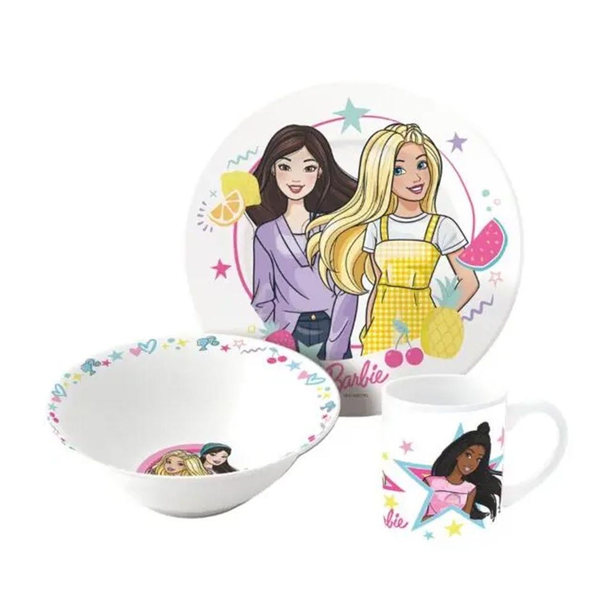 Spisesett i Keramikk - Barbie