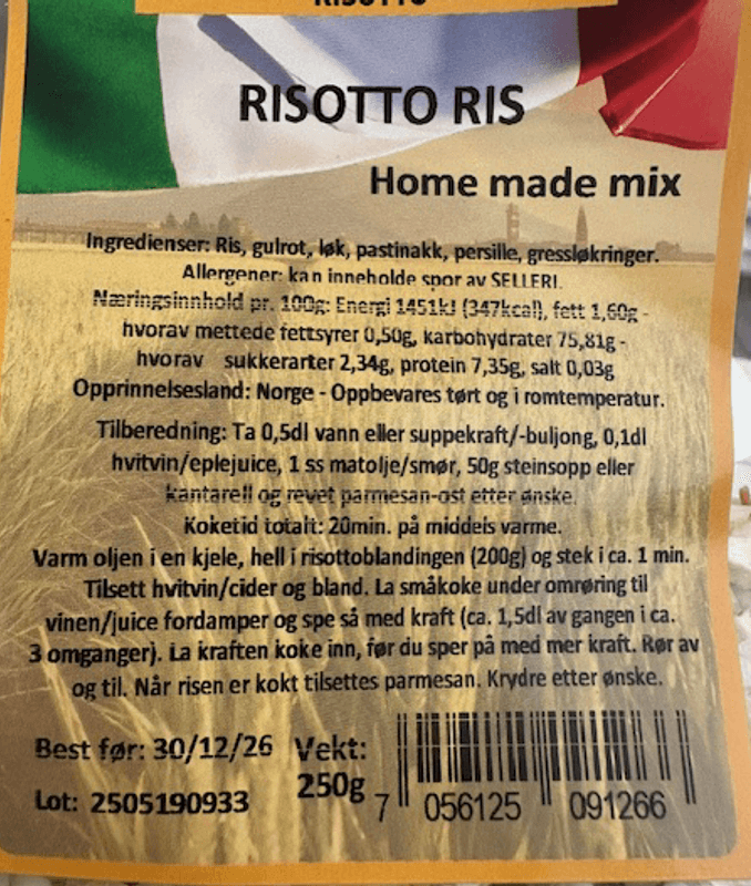Risotto Ris - Homemade Mix