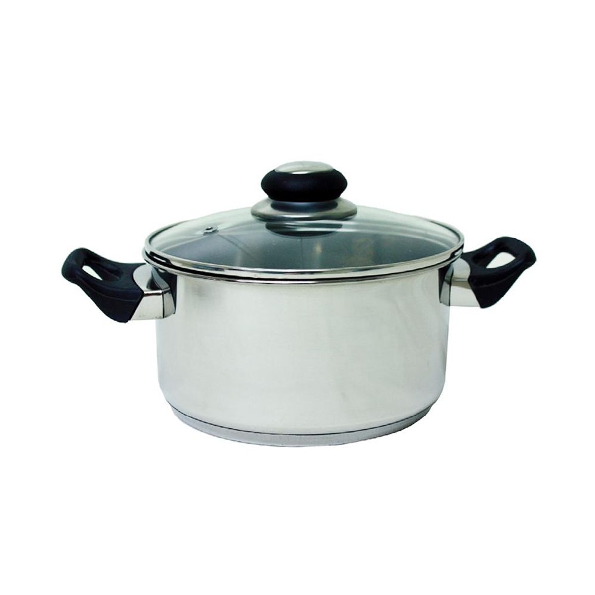 Stålkjele med Glasslokk - 2,5l