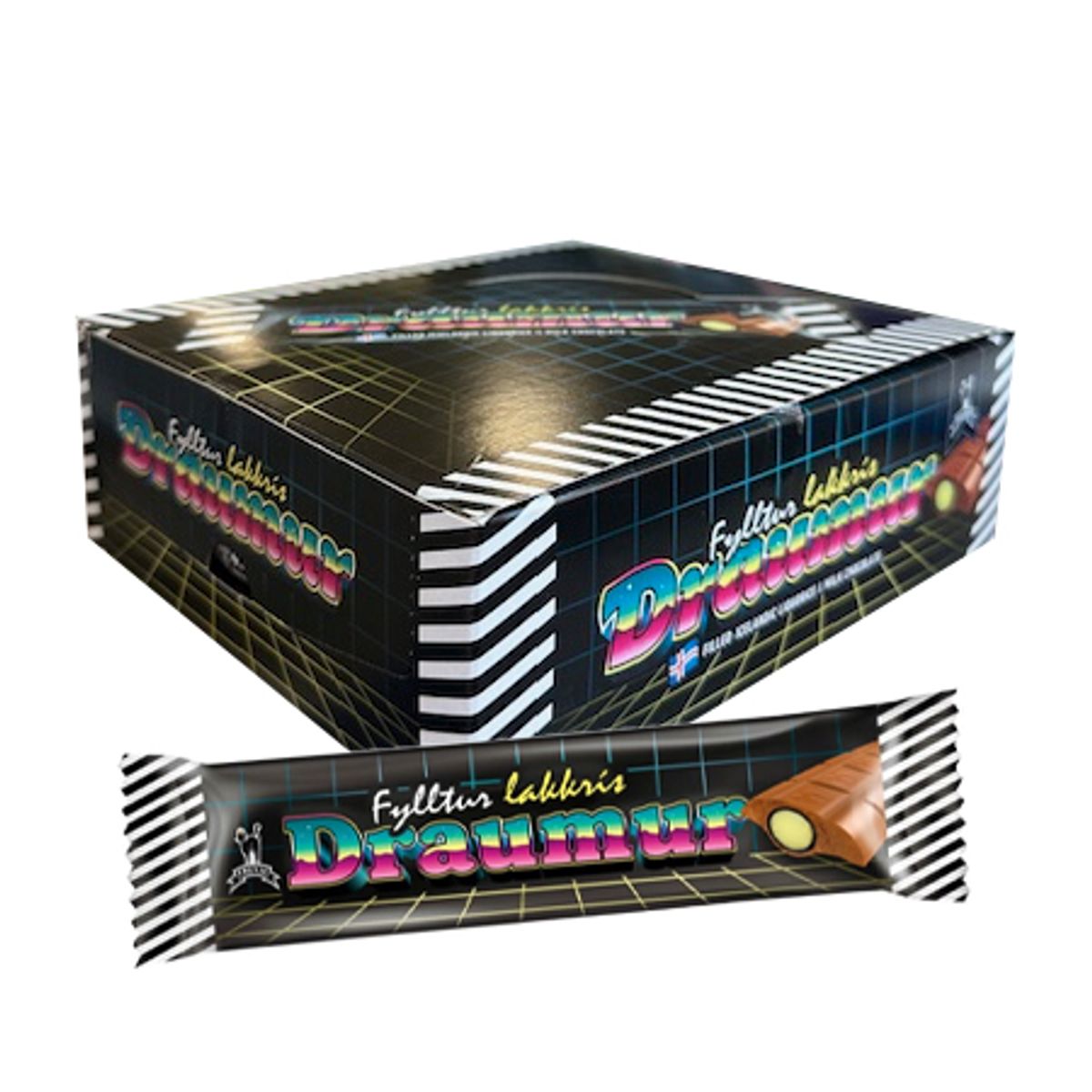 Draumur Lakris & Kokossjokolade (Kartong 25 x 45g)