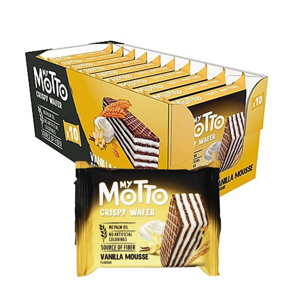 Crispy Wafer Vanilla Mousse (Kartong 10 x 30g)