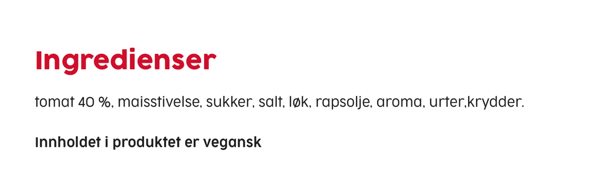 Spagettisaus Familiepakning (6 x 212 g)
