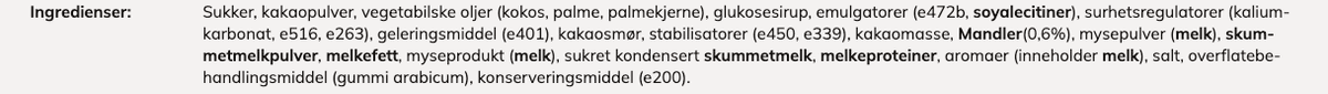 Sjokolademousse med Daim (Kartong 12 x 100g)