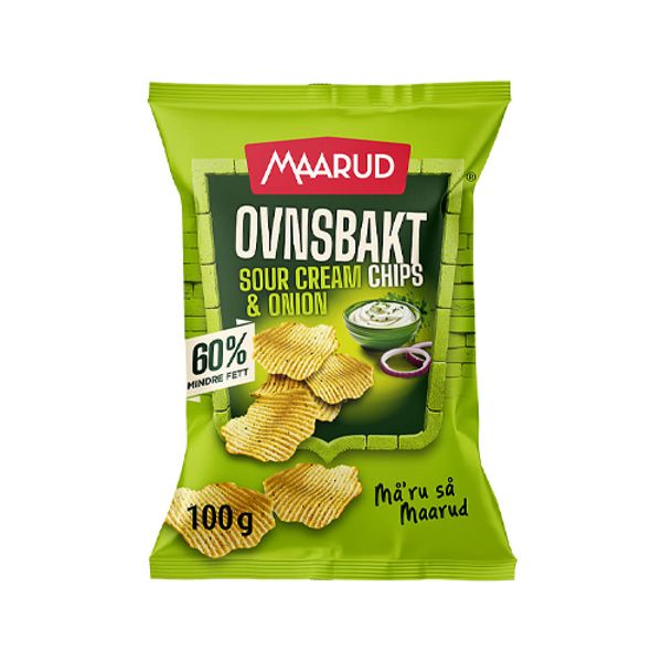 Ovnsbakt Chips - Sour Cream & Onion