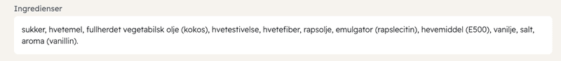 Vaffelkjeks med Vaniljesmak