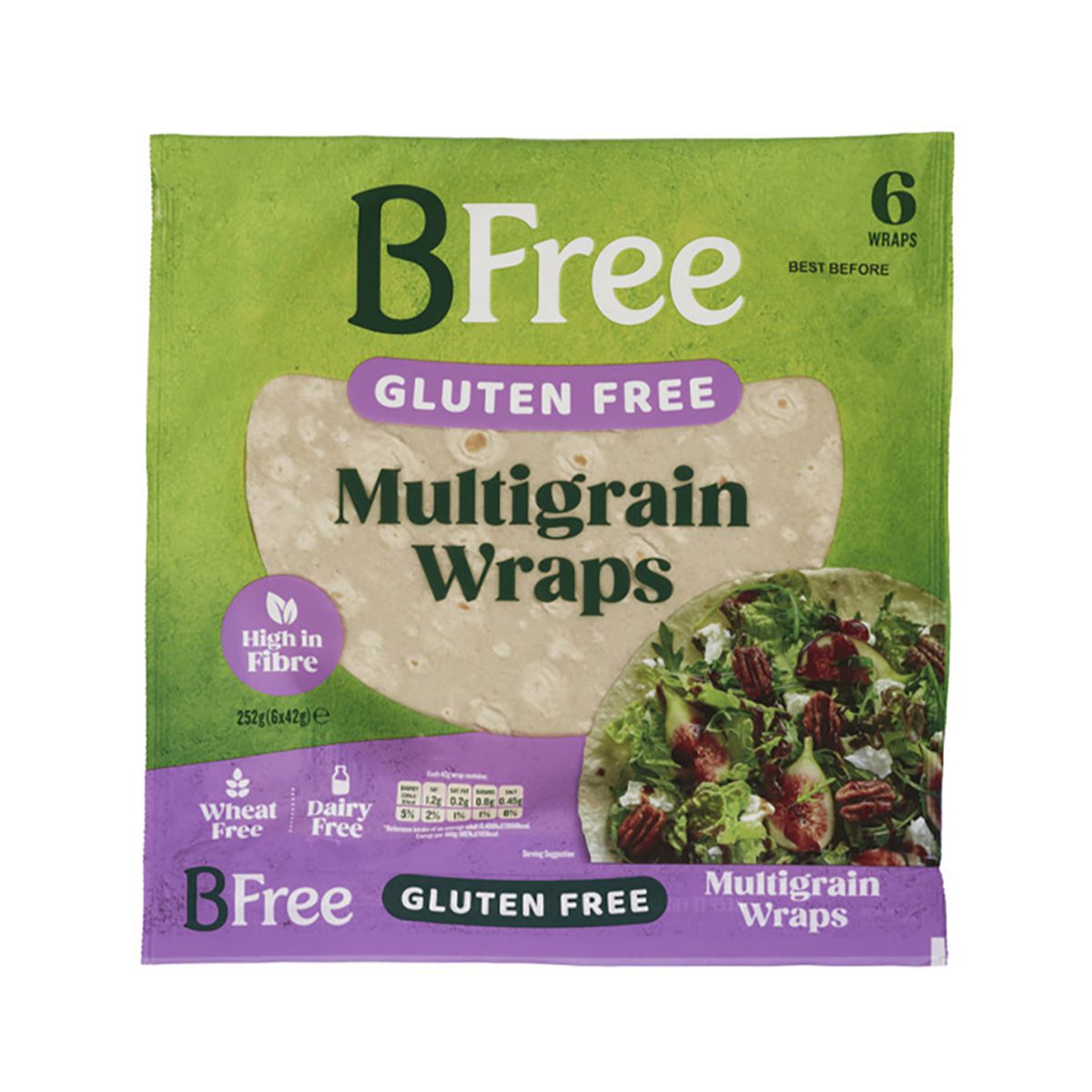 Gluten Free Multigrain Wraps 6pk