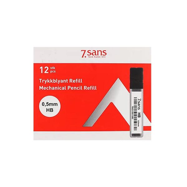 Hovedbilde Trykkblyant Refill 0,5 HB (Kartong 12 pk)