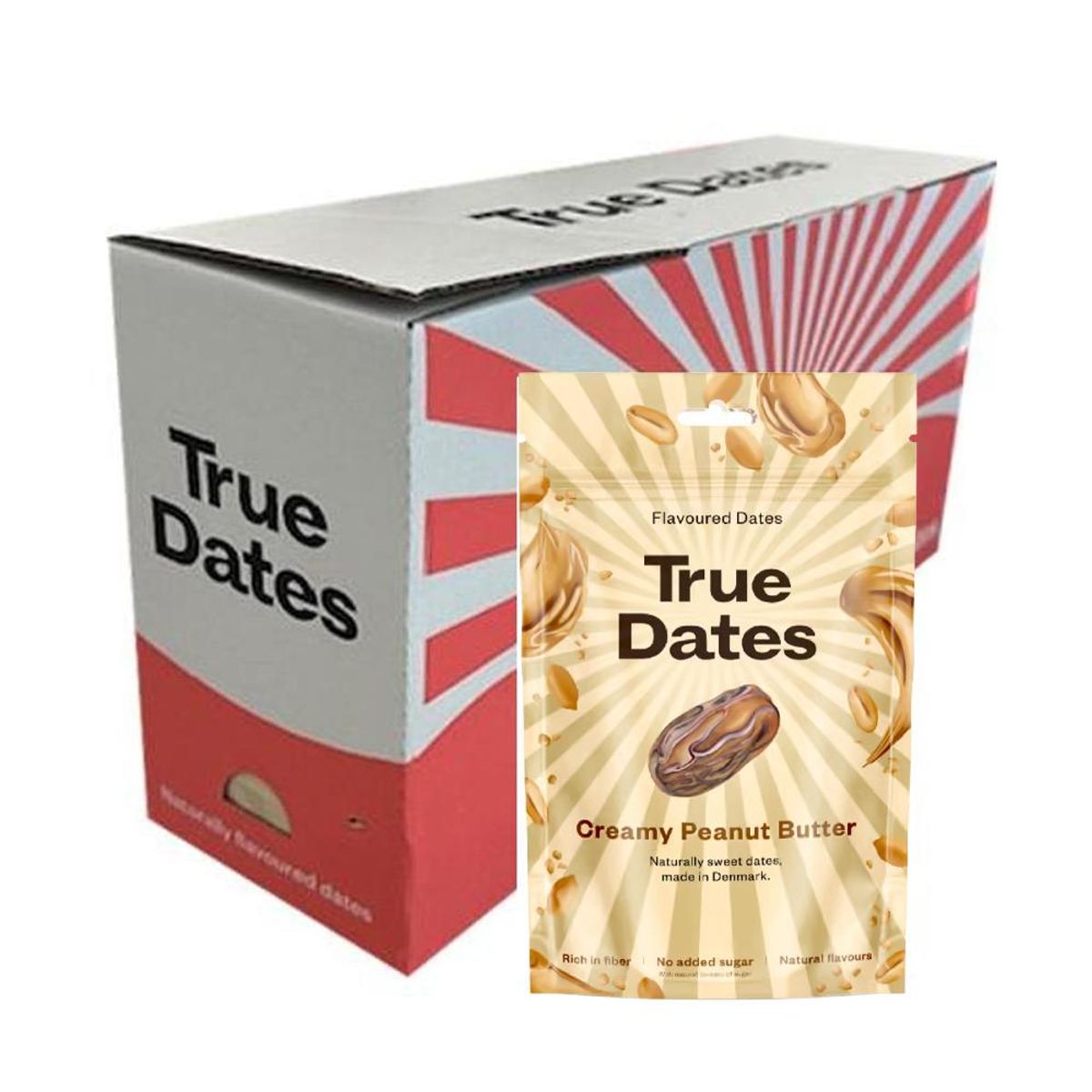 True Dates Creamy Peanut Butter (Kartong 12 x 100g)