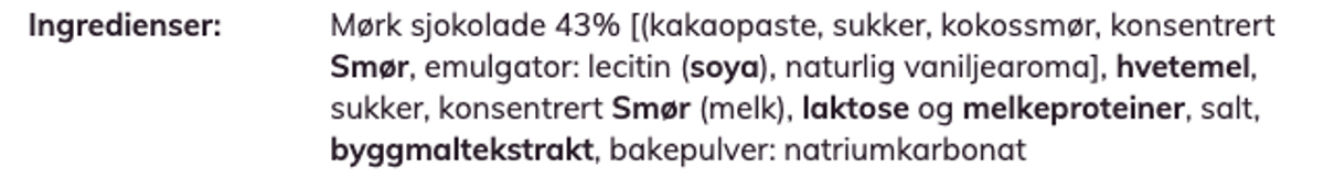 Mini Crepes m/Mørk Sjokolade